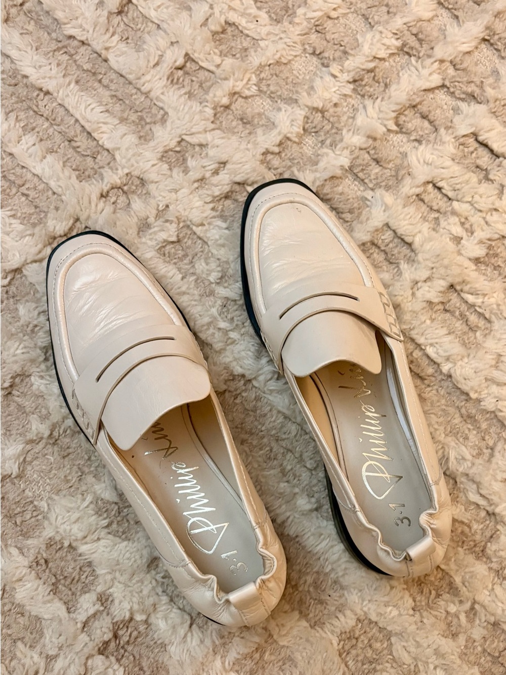 3.1 Phillip Lim Summer Cream Patent Penny Loafer Flats — Like New! 10